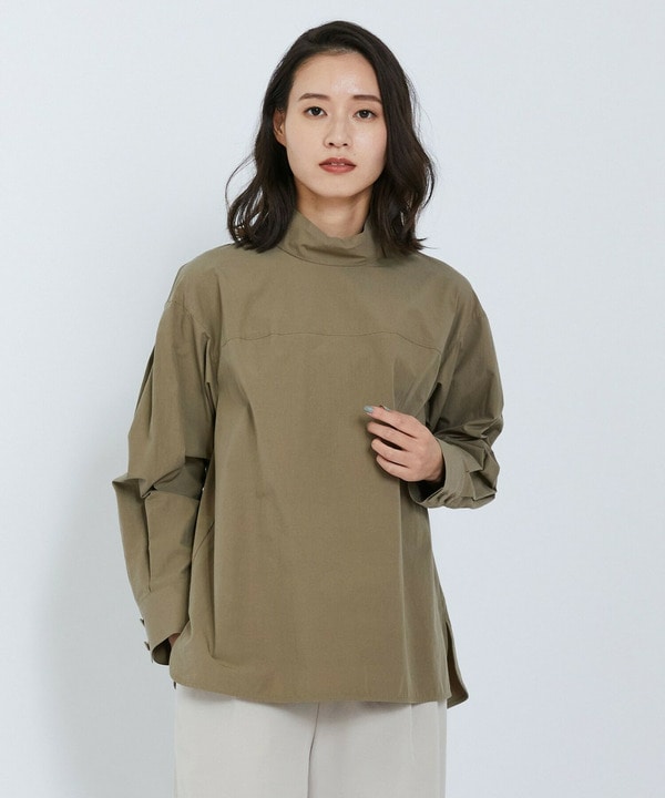 オーガニックタイプライターブラウス 詳細画像 カーキ 1