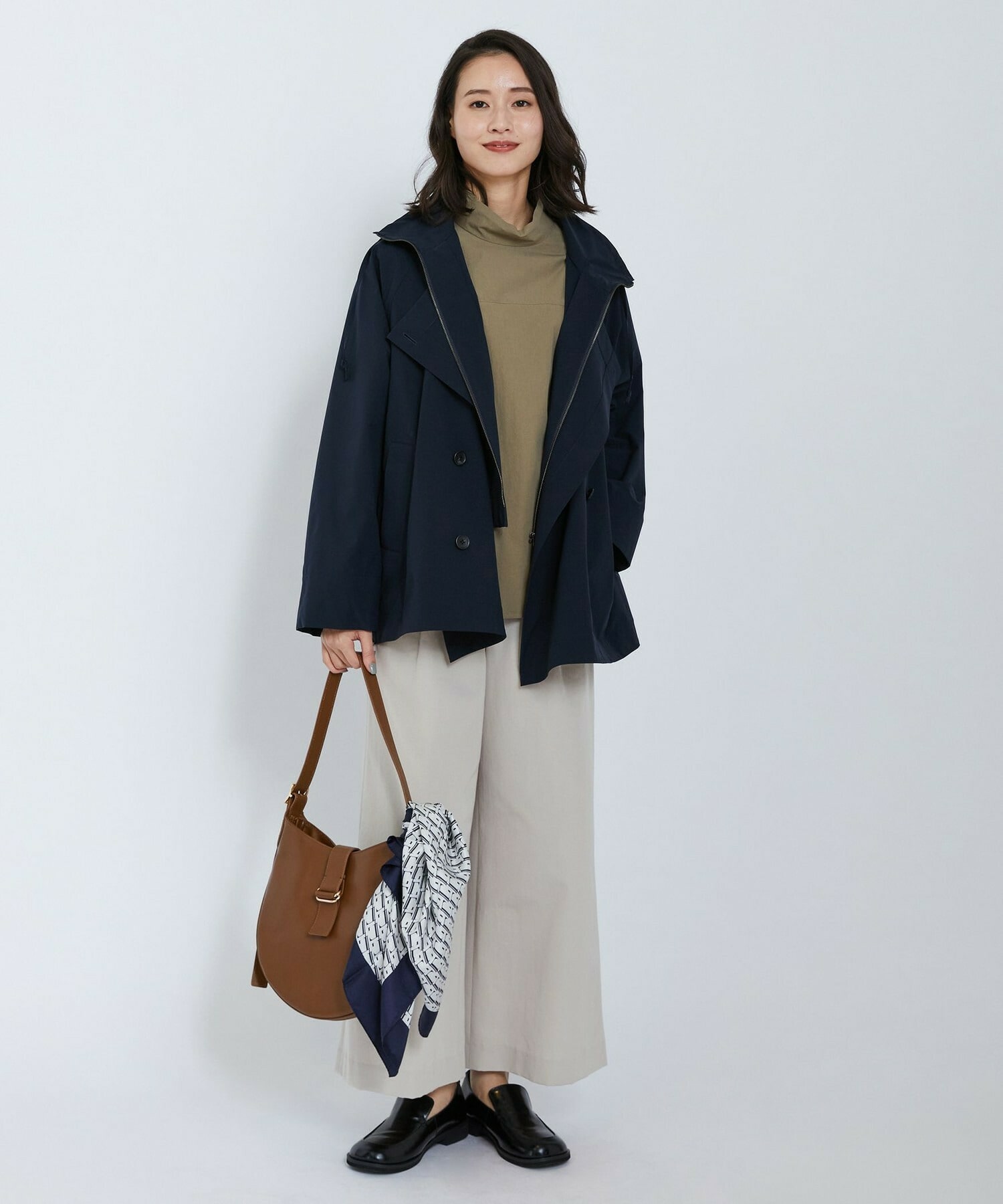 【L'EQUIPE】オーガニックタイプライターブラウス 詳細画像 カーキ 13