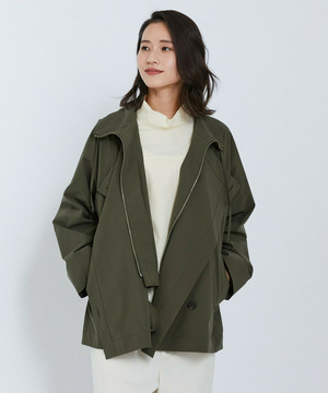 【L'EQUIPE】SOLOTEX 2WAYストレッチコート 詳細画像 カーキ 1