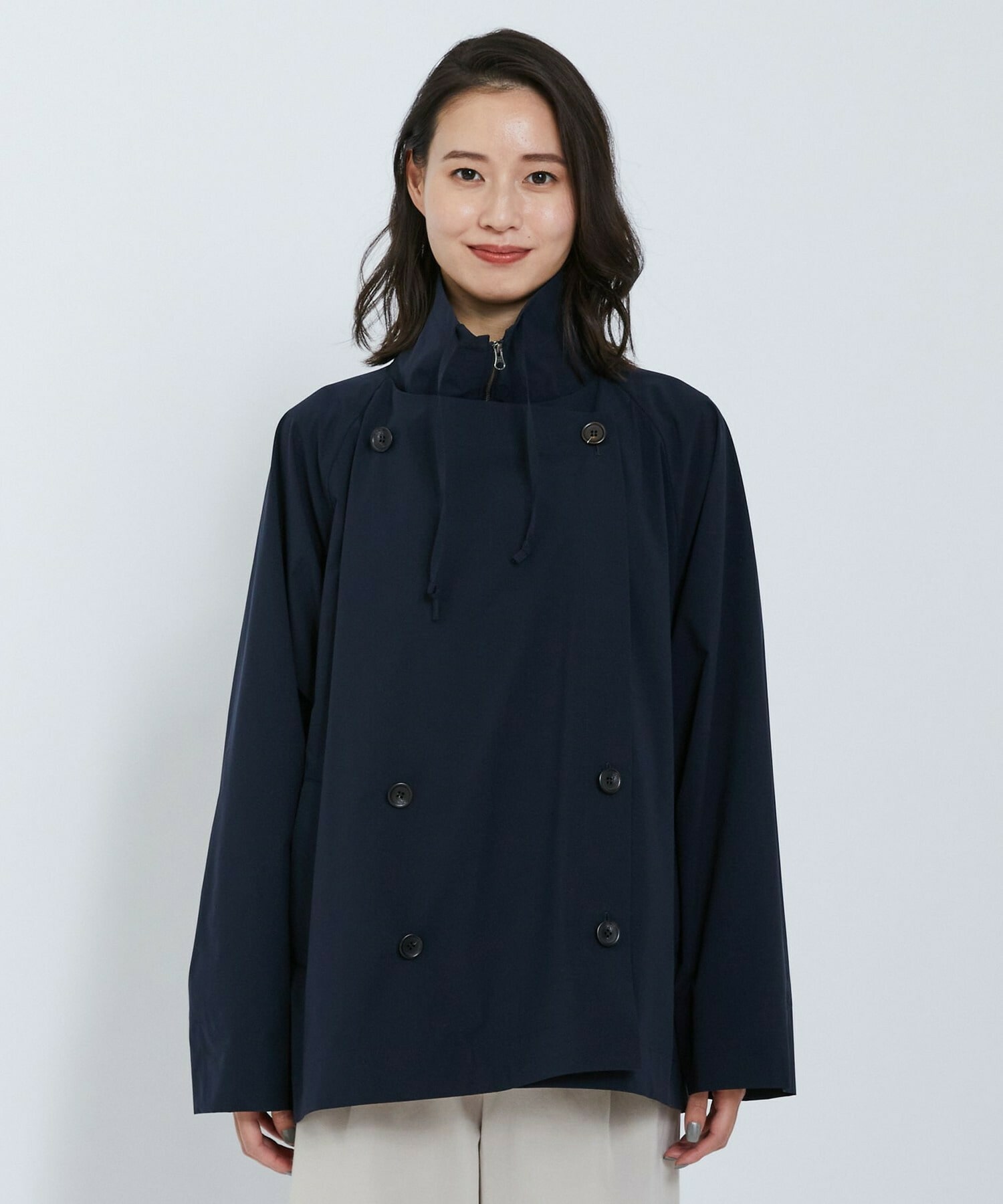 【L'EQUIPE】SOLOTEX 2WAYストレッチコート 詳細画像 ネイビー 22