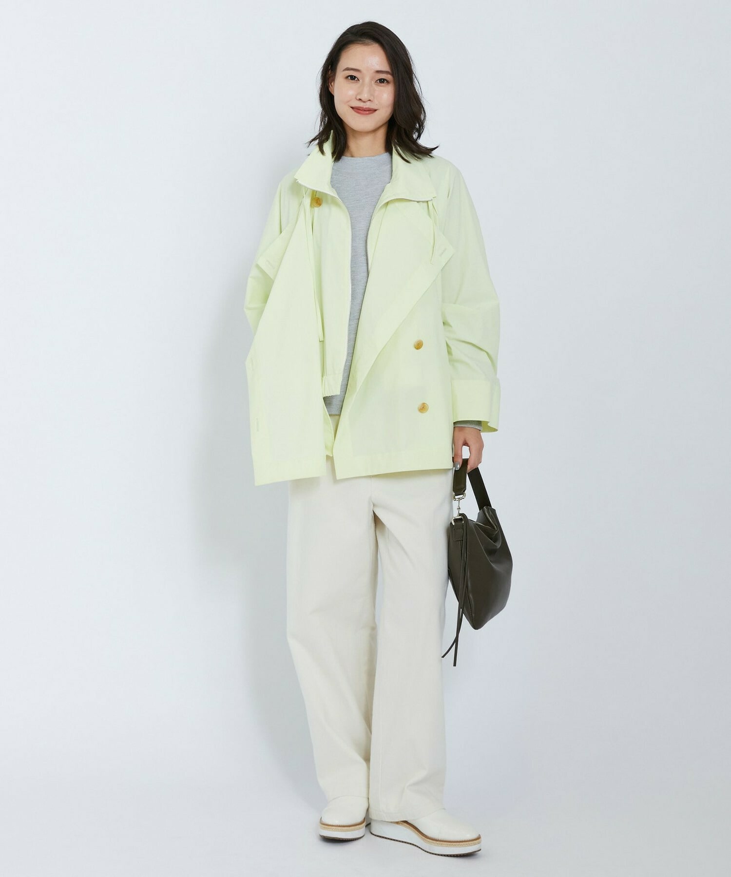 【L'EQUIPE】SOLOTEX 2WAYストレッチコート 詳細画像 ネイビー 3