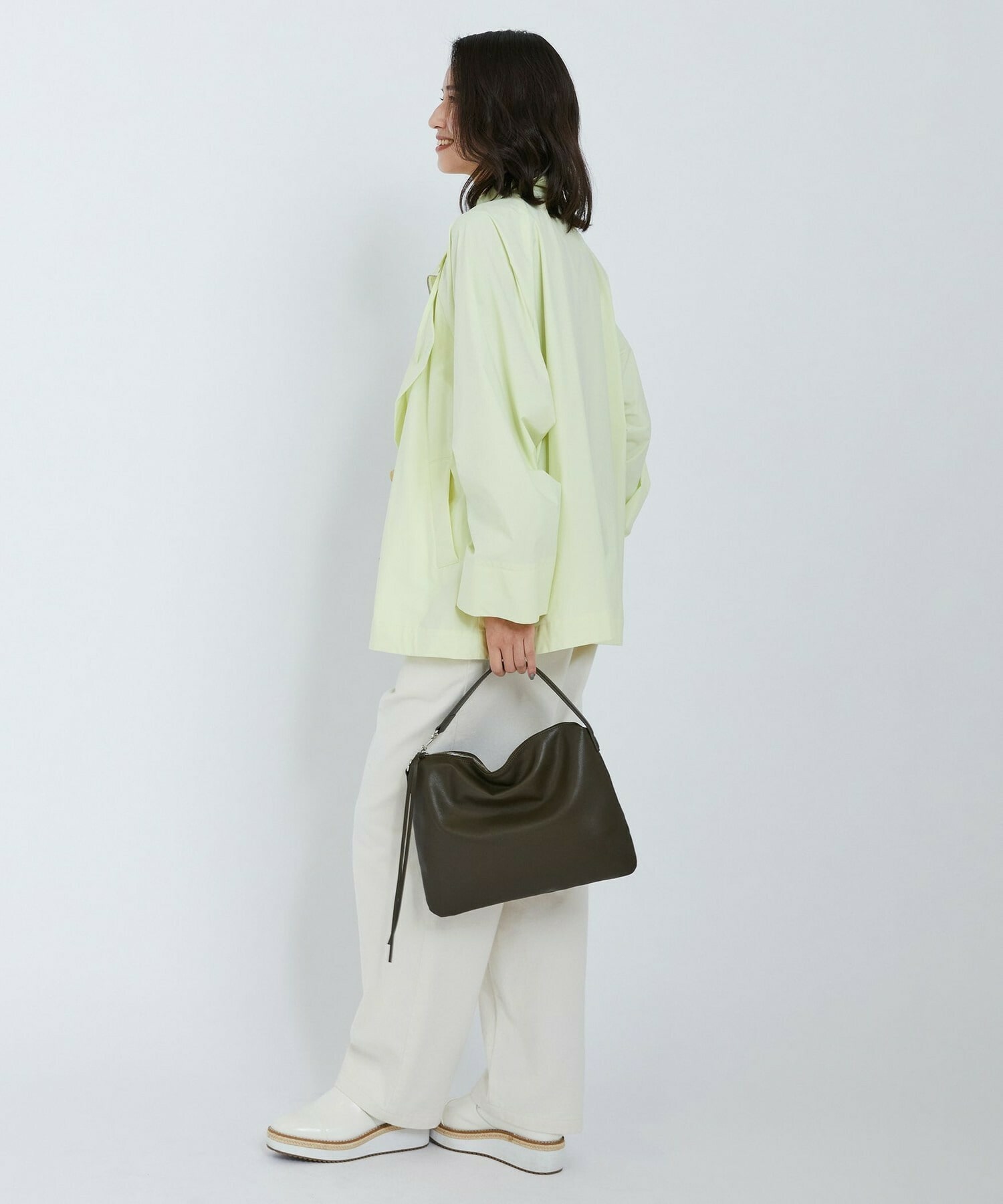 【L'EQUIPE】SOLOTEX 2WAYストレッチコート 詳細画像 ネイビー 4