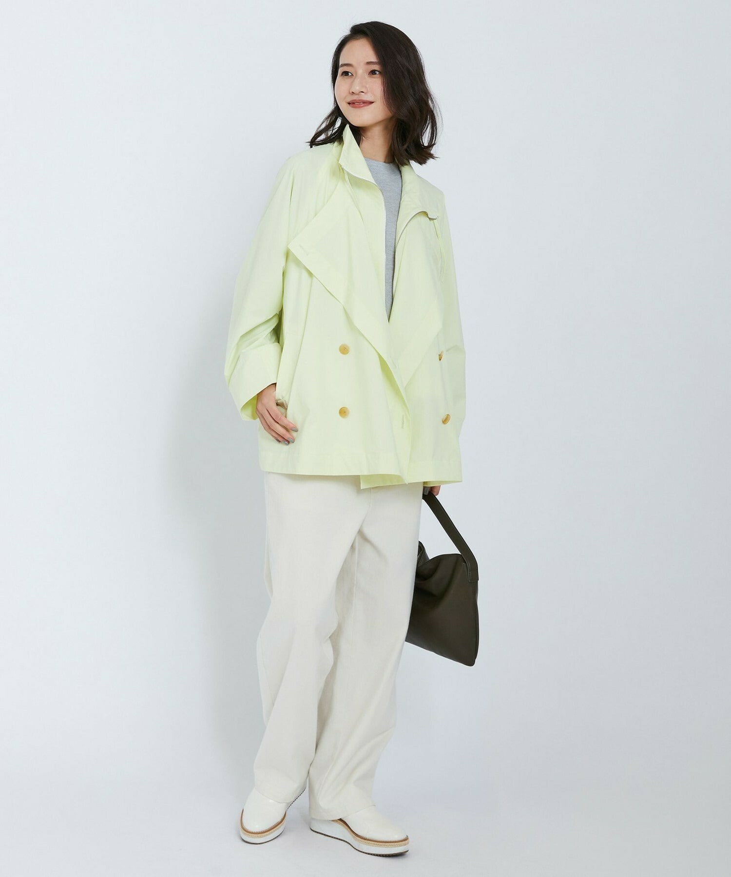 【L'EQUIPE】SOLOTEX 2WAYストレッチコート 詳細画像 ネイビー 5