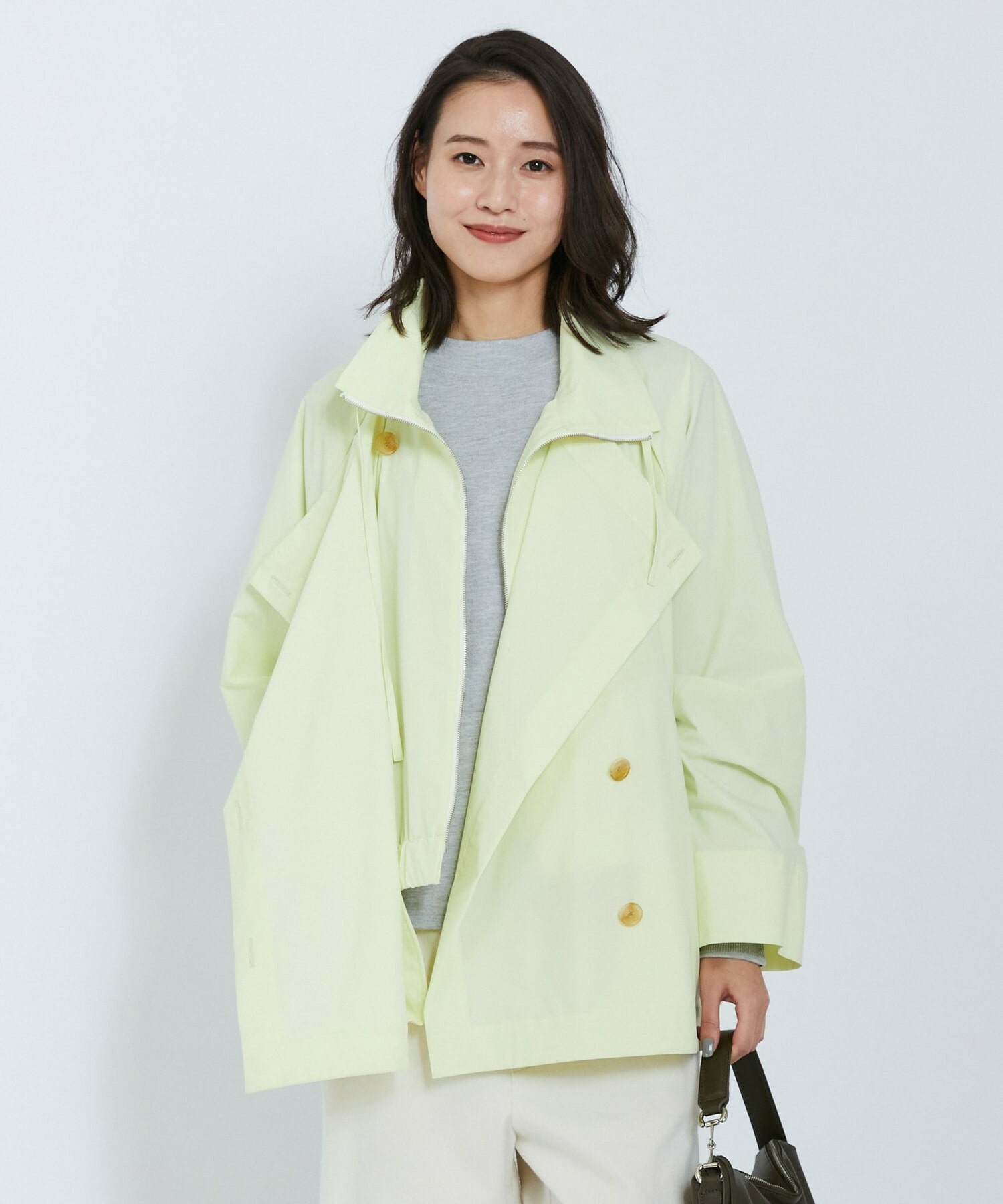 【L'EQUIPE】SOLOTEX 2WAYストレッチコート 詳細画像 イエロー 1