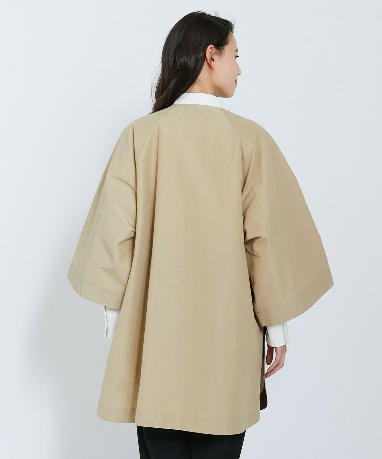 【L'EQUIPE】コットンナイロングログランコート 詳細画像 ベージュ 12