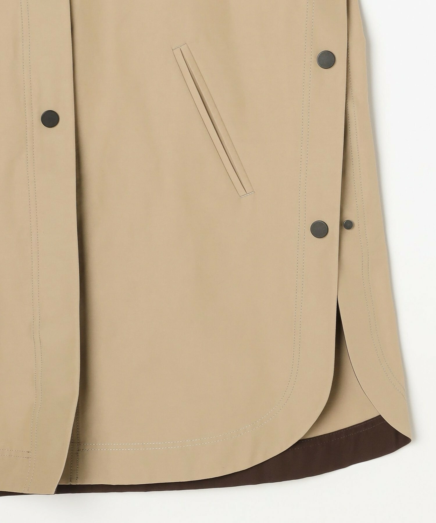 【L'EQUIPE】コットンナイロングログランコート 詳細画像 ベージュ 18