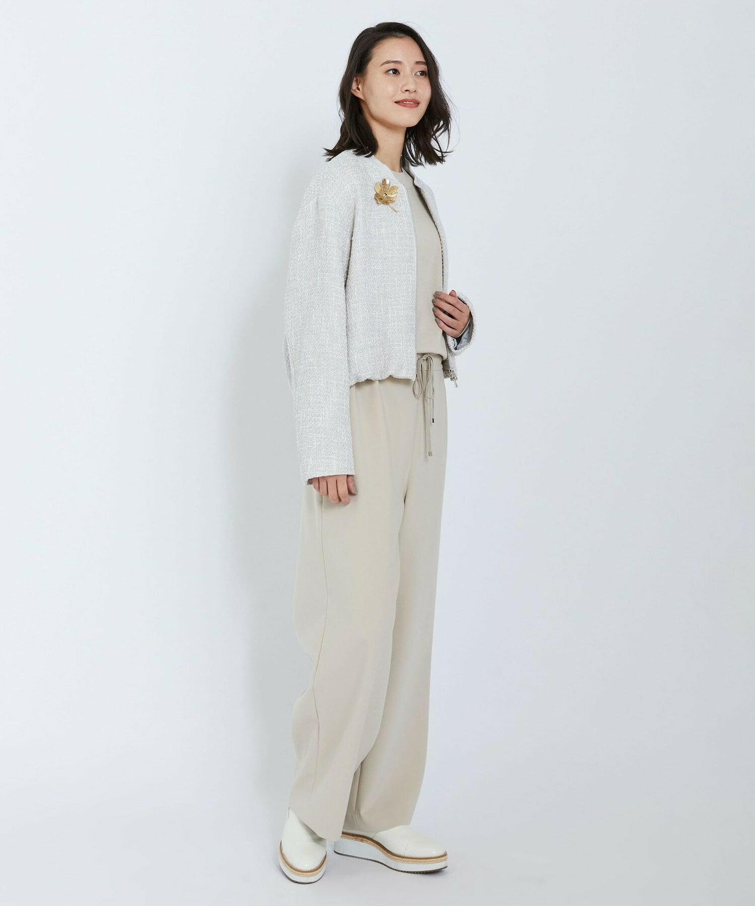 【L'EQUIPE】テープツイードジャケット 詳細画像 ネイビー 16