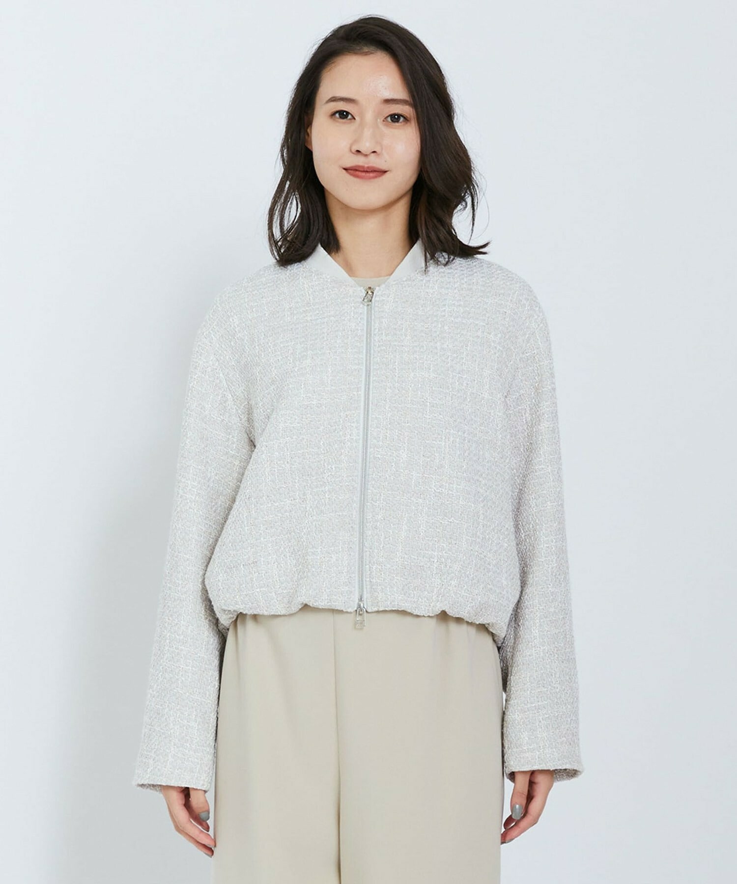 【L'EQUIPE】テープツイードジャケット 詳細画像 ネイビー 17