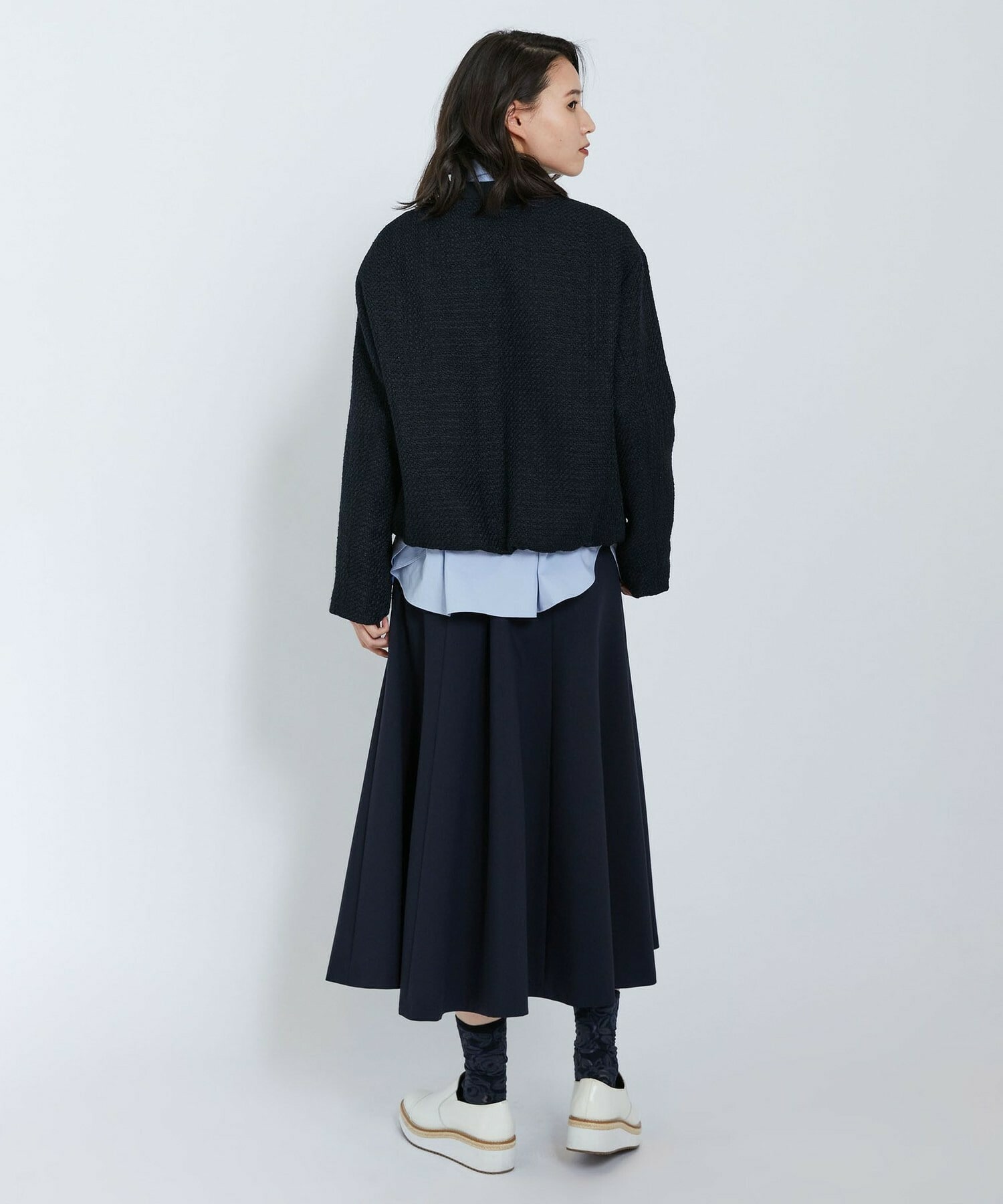 【L'EQUIPE】テープツイードジャケット 詳細画像 ネイビー 5