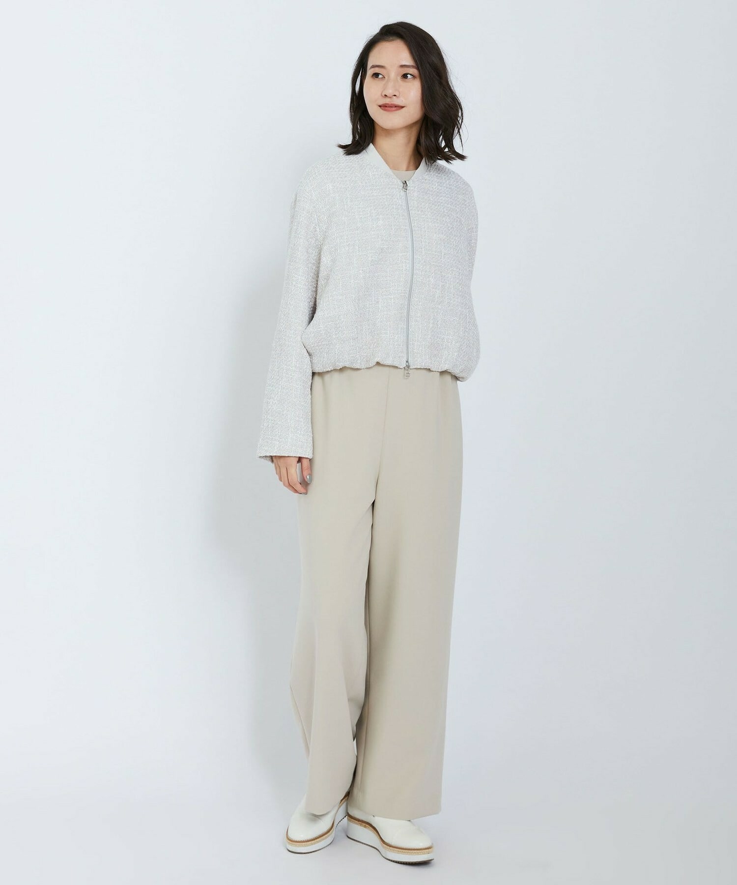 【L'EQUIPE】テープツイードジャケット 詳細画像 ネイビー 9