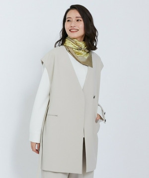 【L'EQUIPE】ストレッチダブルクロスジレ 詳細画像 グレイッシュベージュ 1