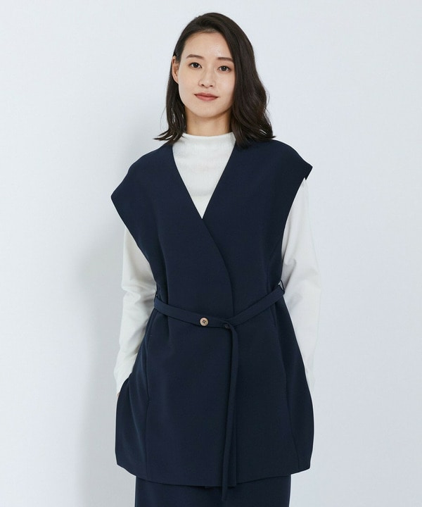 ストレッチダブルクロスジレストレッチダブルクロスジレ