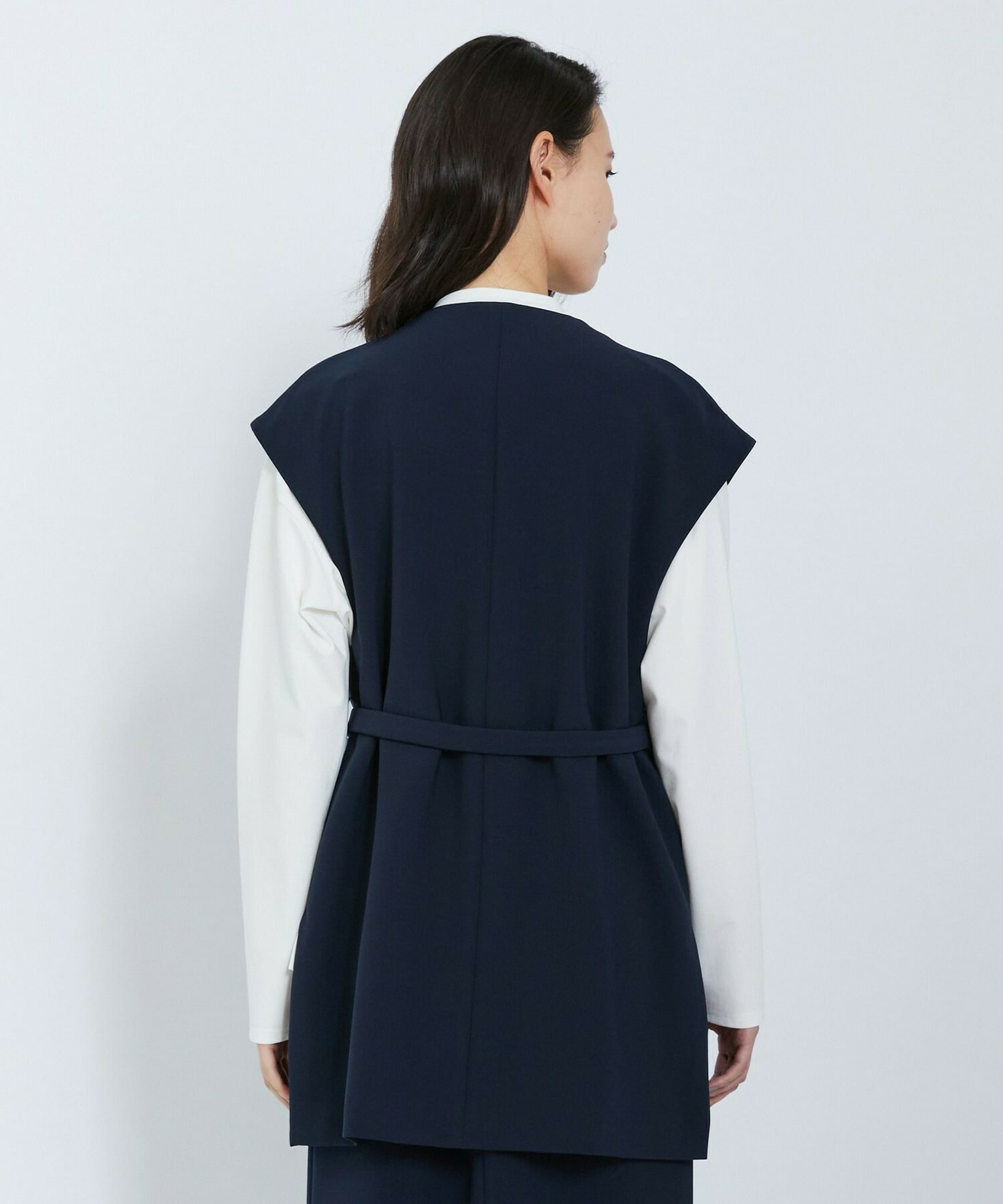 【L'EQUIPE】ストレッチダブルクロスジレ 詳細画像 ネイビー 10