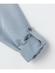 【L'EQUIPE】W/P MIXデニムワンピース 詳細画像 サックスブルー 21