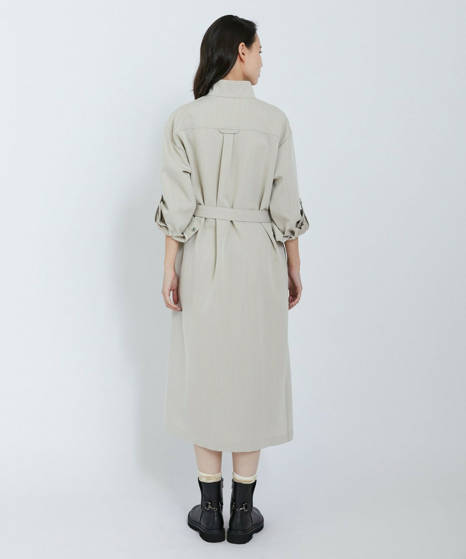 【L'EQUIPE】W/P MIXデニムワンピース 詳細画像 サックスブルー 14