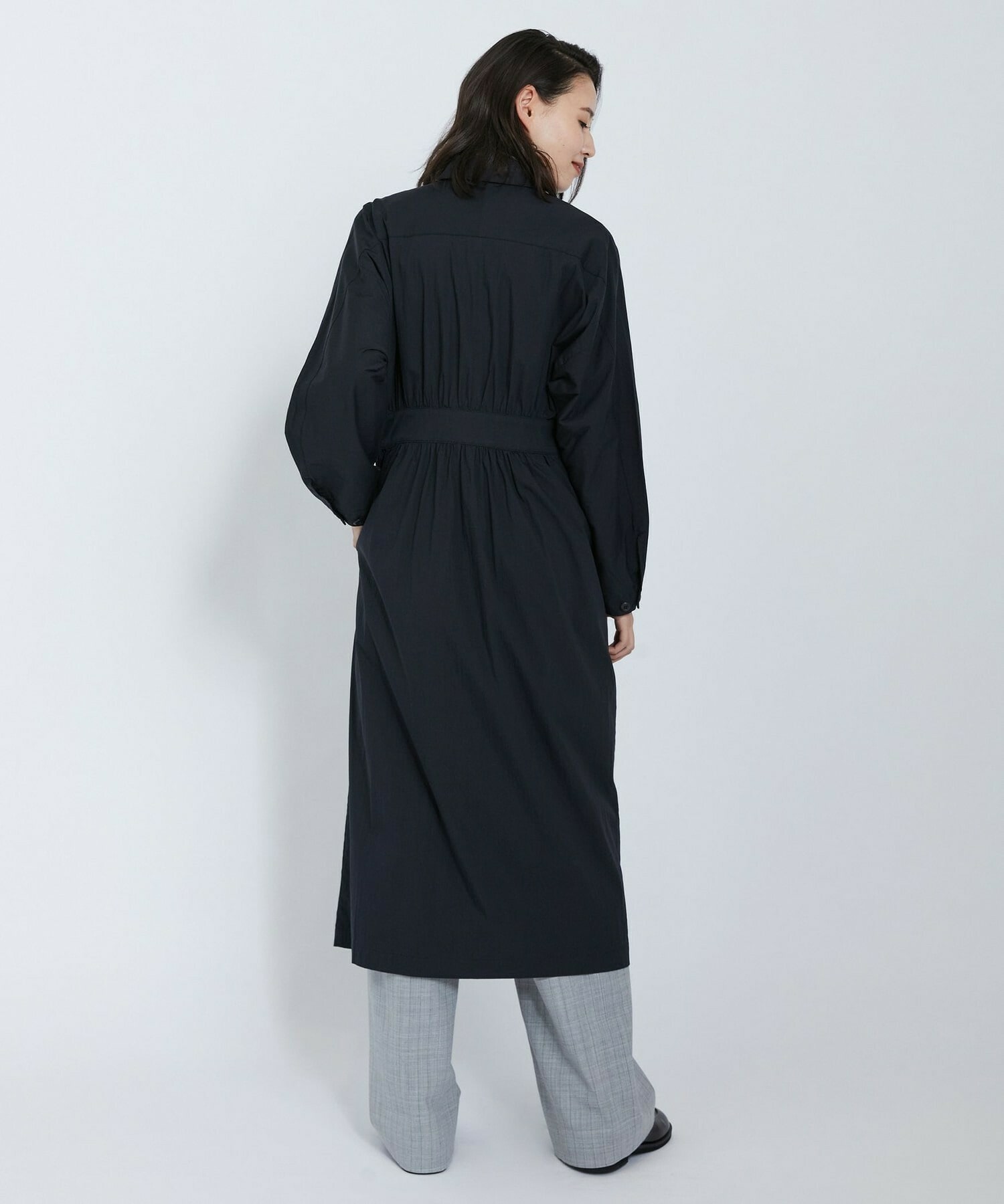 【L'EQUIPE】ビンテージコットンナイロンワンピース 詳細画像 ブラック 15
