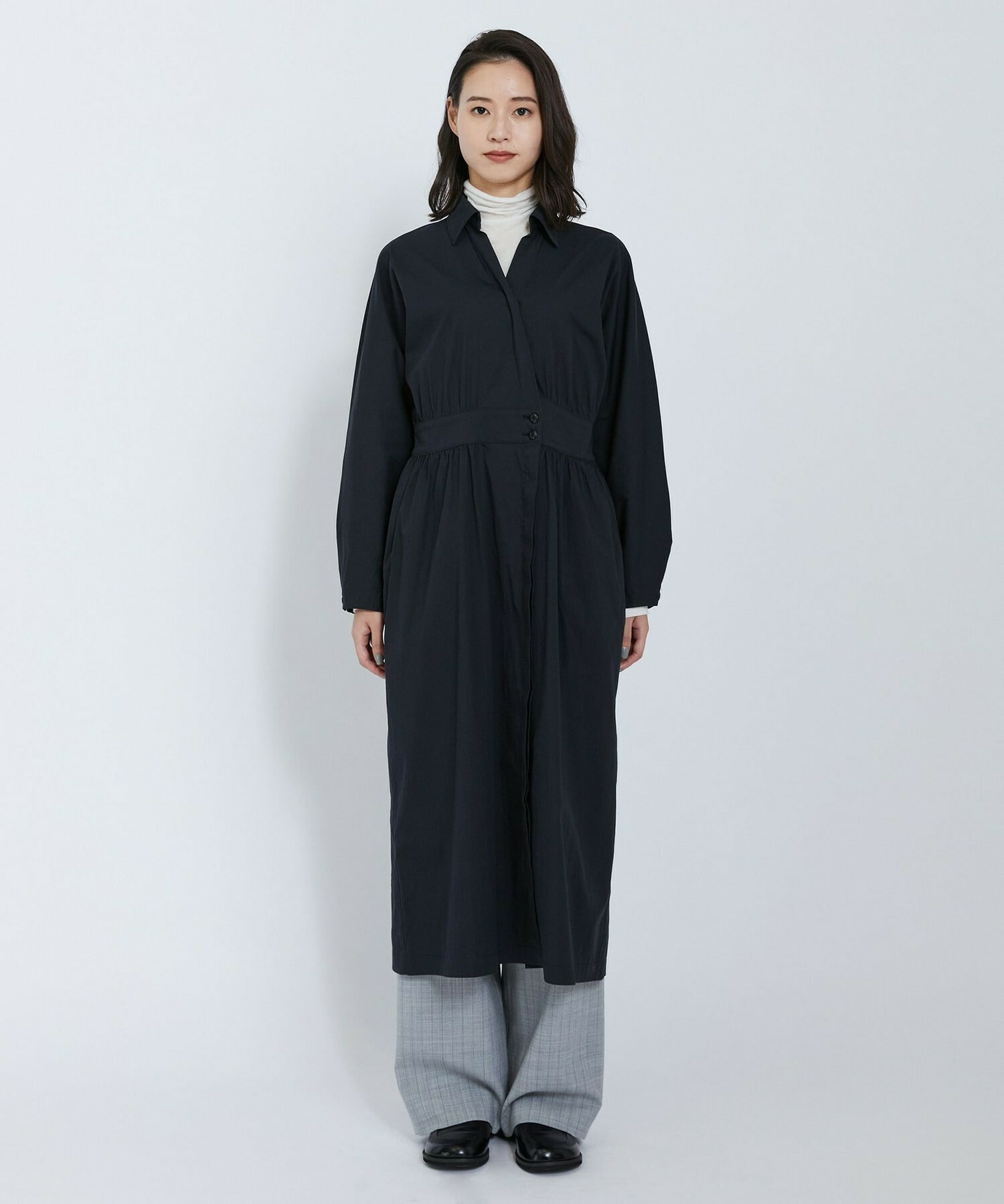 【L'EQUIPE】ビンテージコットンナイロンワンピース 詳細画像 ブラック 16