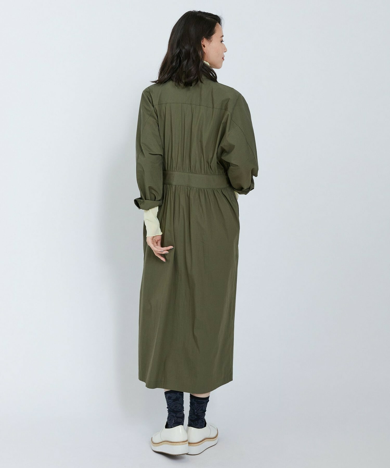 【L'EQUIPE】ビンテージコットンナイロンワンピース 詳細画像 ブラック 4