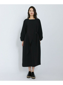 【L'EQUIPE】トリアセダブルクロスワンピース 詳細画像 ブラック 14