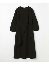 【L'EQUIPE】トリアセダブルクロスワンピース 詳細画像 ブラック 17