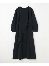 【L'EQUIPE】トリアセダブルクロスワンピース 詳細画像 ブラック 2