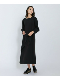 【L'EQUIPE】トリアセダブルクロスワンピース 詳細画像 ブラック 4