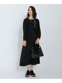 【L'EQUIPE】トリアセダブルクロスワンピース 詳細画像 ブラック 8