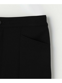 【L'EQUIPE】バックブラッシュツイルパンツ 詳細画像 ブラック 20