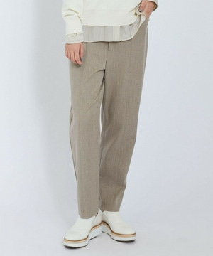 【L'EQUIPE】バックブラッシュツイルパンツ 詳細画像 モカ 1