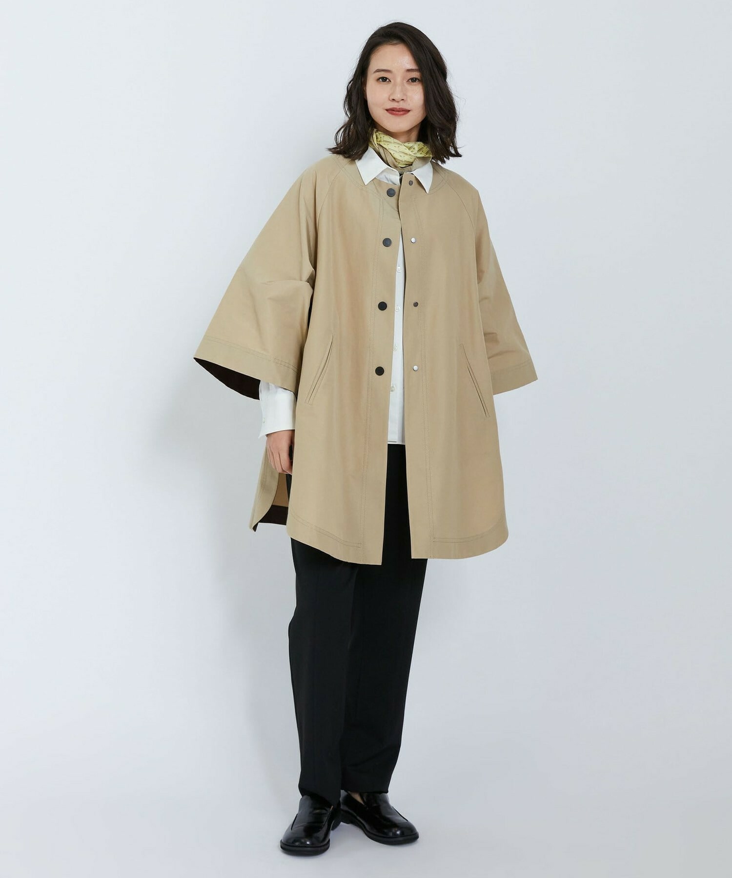 【L'EQUIPE】バックブラッシュツイルパンツ 詳細画像 ブラック 8