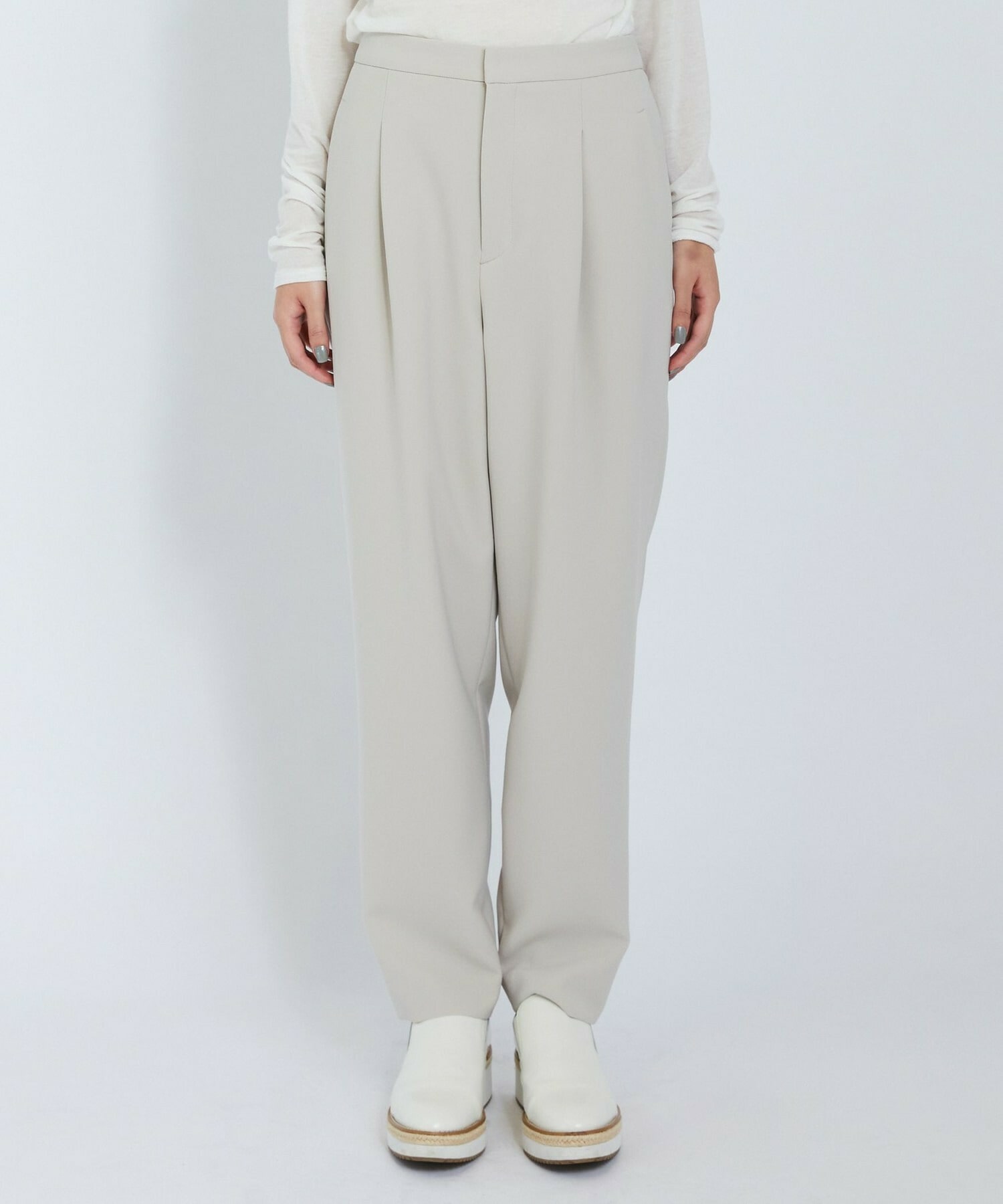 【L'EQUIPE】ストレッチダブルクロスパンツ 詳細画像 ネイビー 5