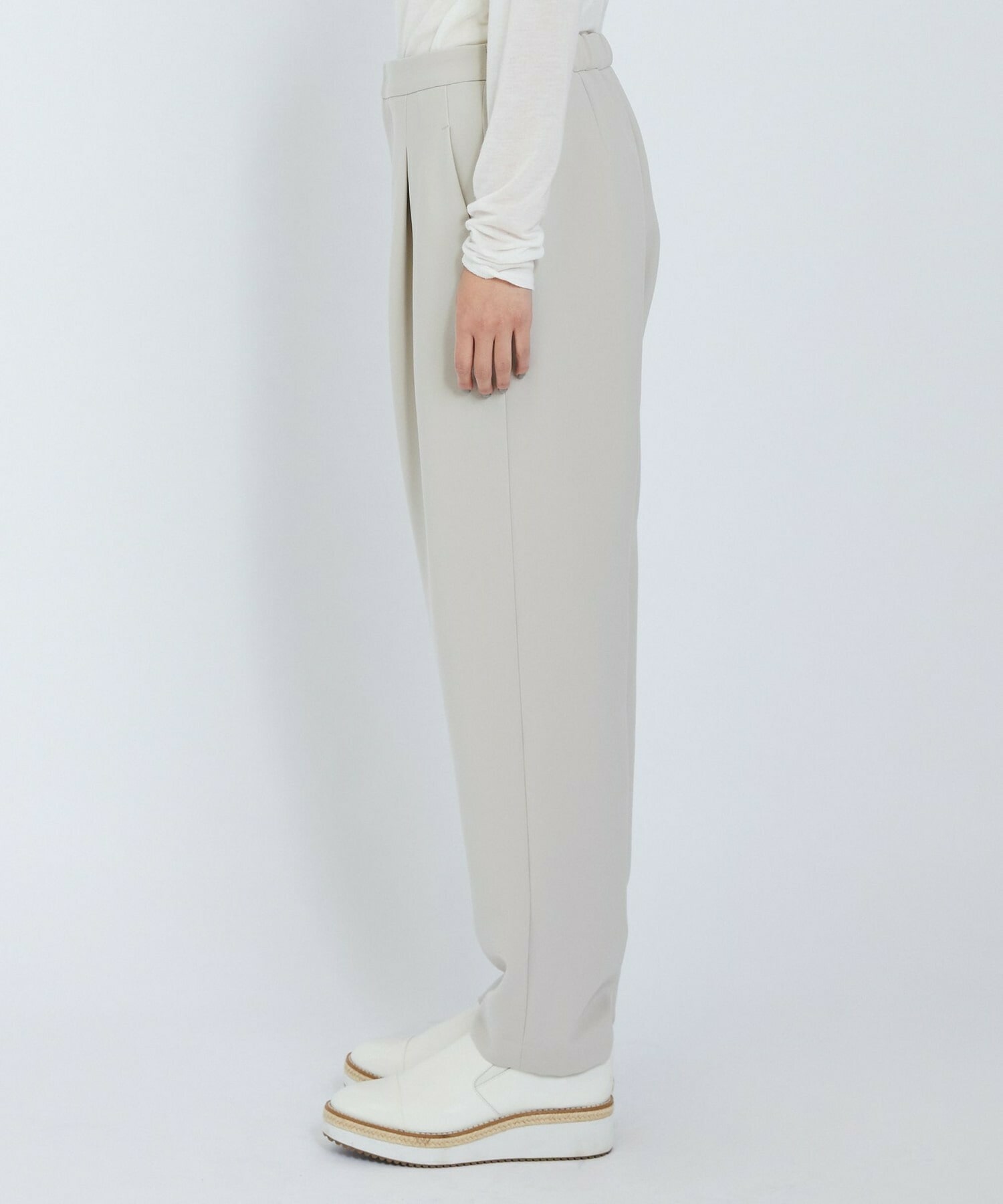 【L'EQUIPE】ストレッチダブルクロスパンツ 詳細画像 ネイビー 6