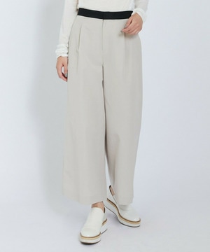 【L'EQUIPE】アセテートグログランパンツ 詳細画像 グレイッシュベージュ 1