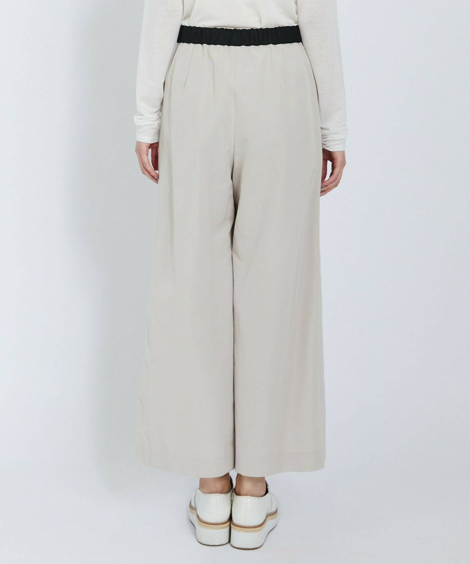 【L'EQUIPE】アセテートグログランパンツ 詳細画像 グリーン系その他 20