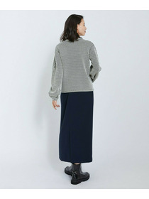 【L'EQUIPE】ストレッチダブルクロススカート 詳細画像 ネイビー 5