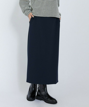 【L'EQUIPE】ストレッチダブルクロススカート 詳細画像 ネイビー 1