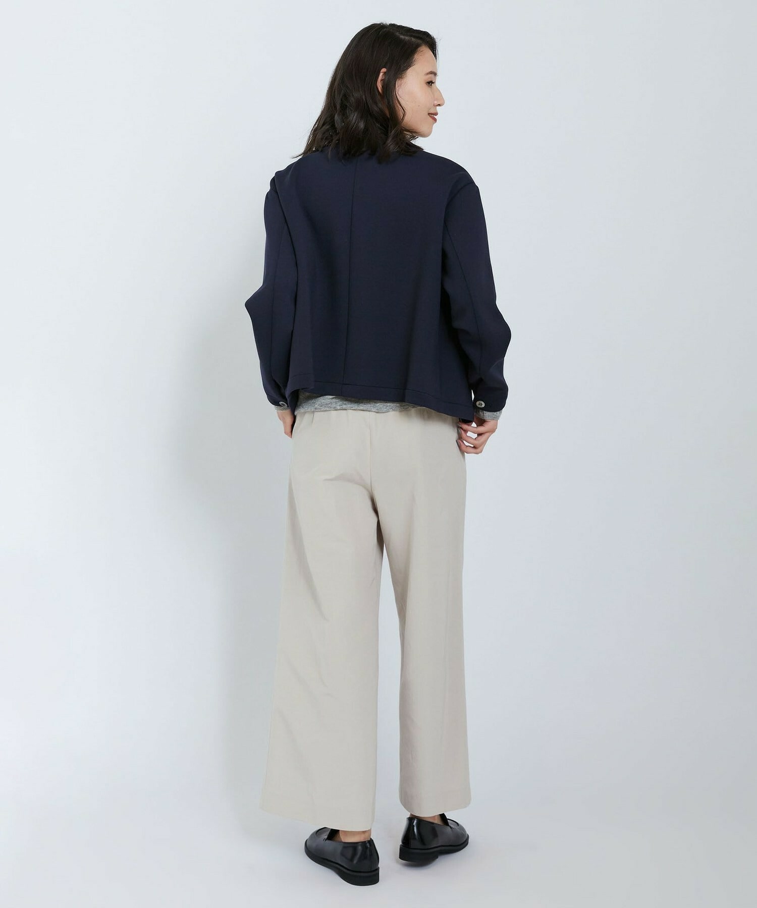 【L'EQUIPE】ダブルエアージャージジャケット 詳細画像 ネイビー 3