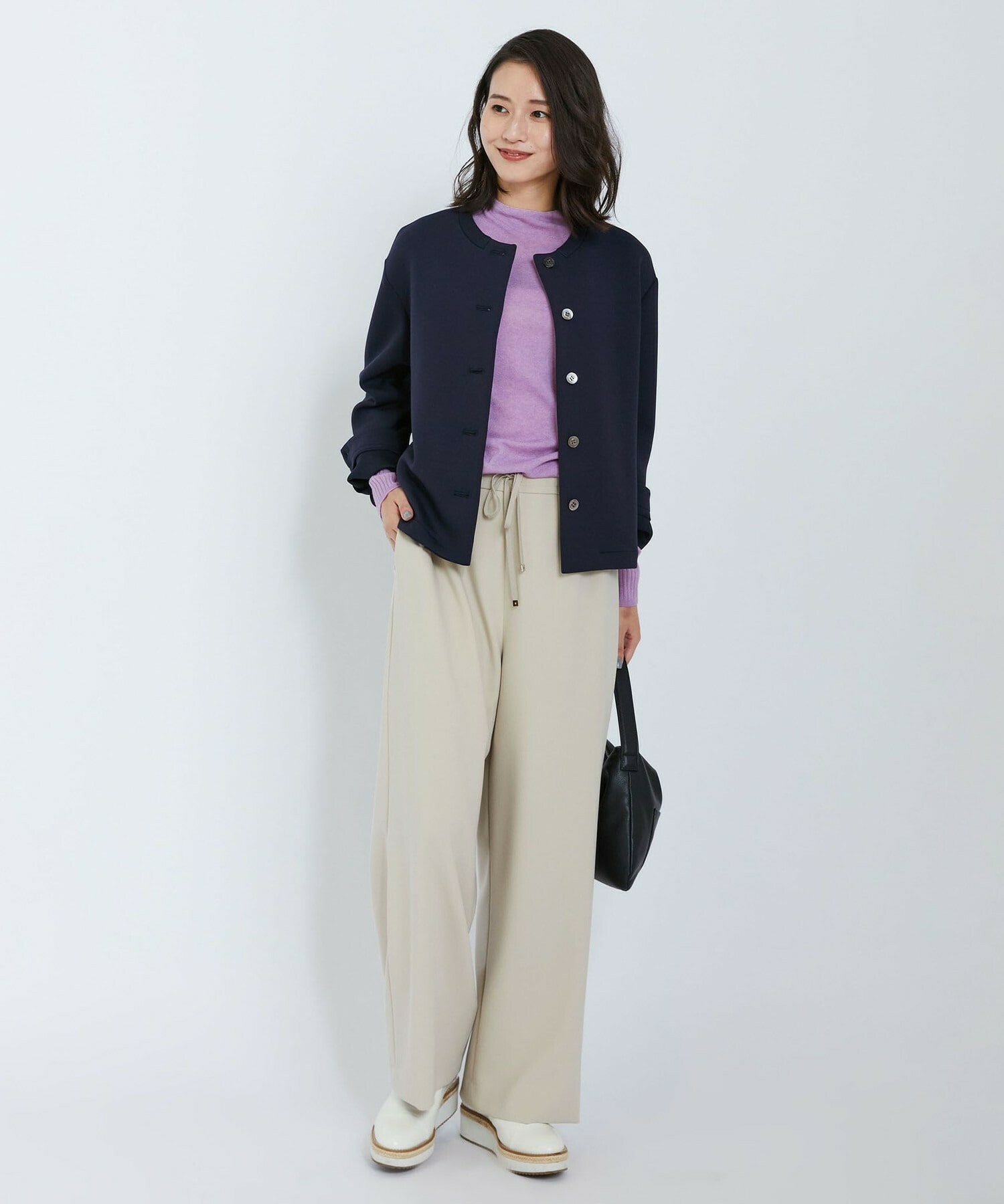 【L'EQUIPE】ダブルエアージャージジャケット 詳細画像 ネイビー 6