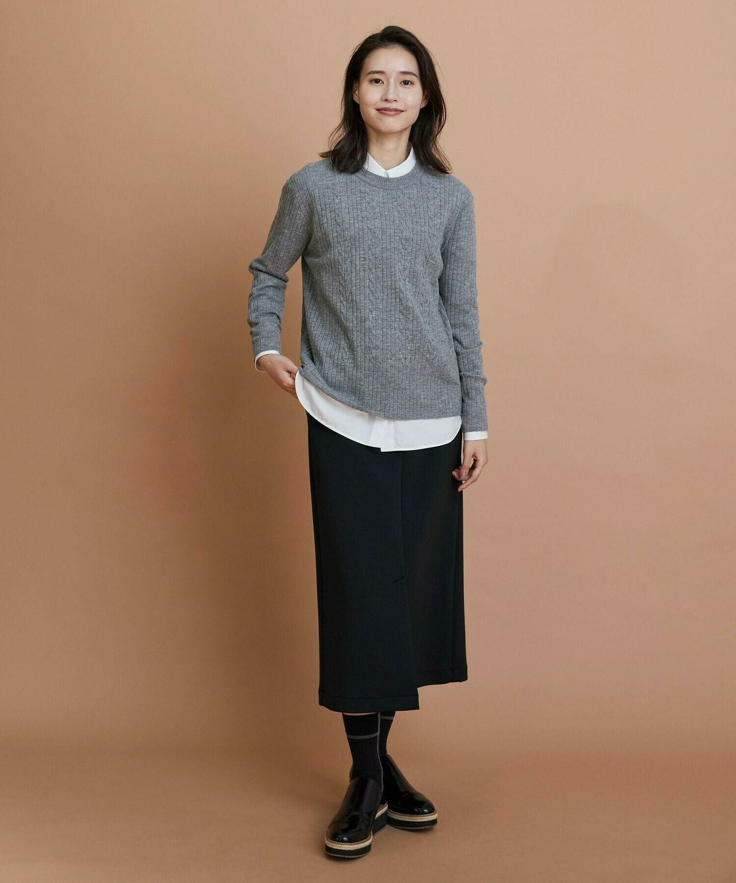 【L'EQUIPE】エアリージャージータイトスカート 詳細画像 ブラック 6