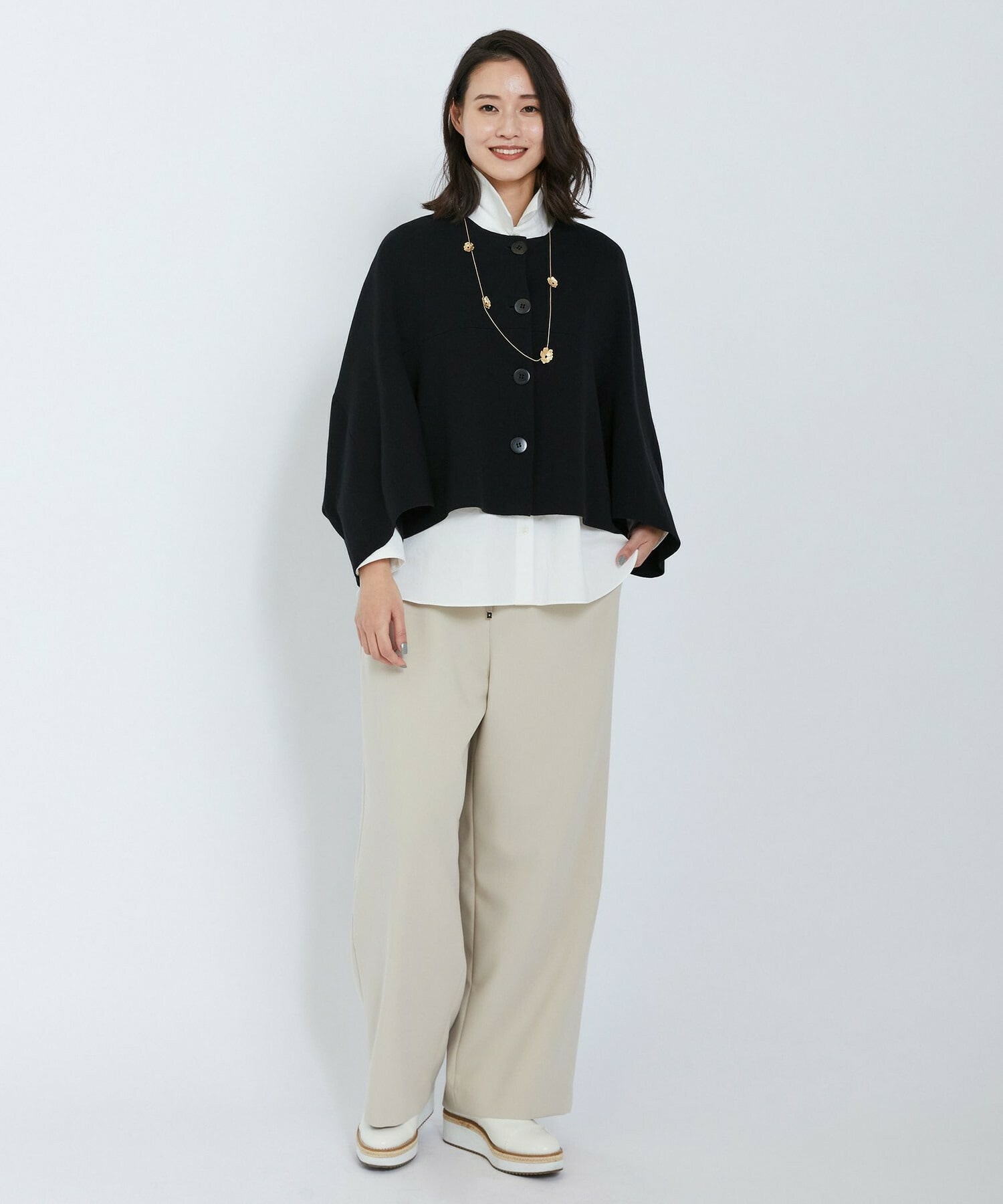 【L'EQUIPE】ミラノリブニットジャケット 詳細画像 ブラック 1