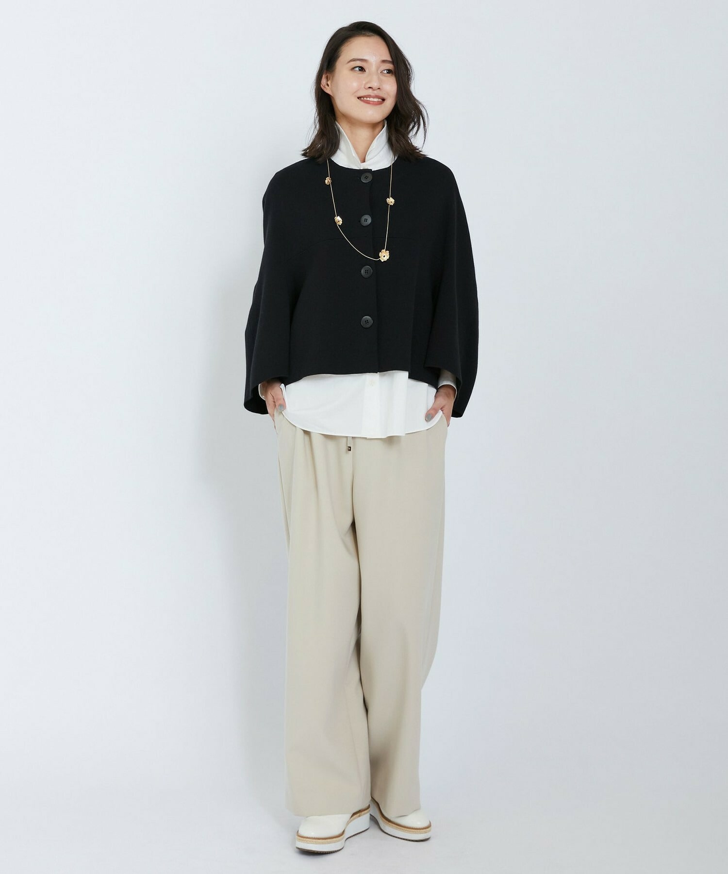 【L'EQUIPE】ミラノリブニットジャケット 詳細画像 ブラック 2