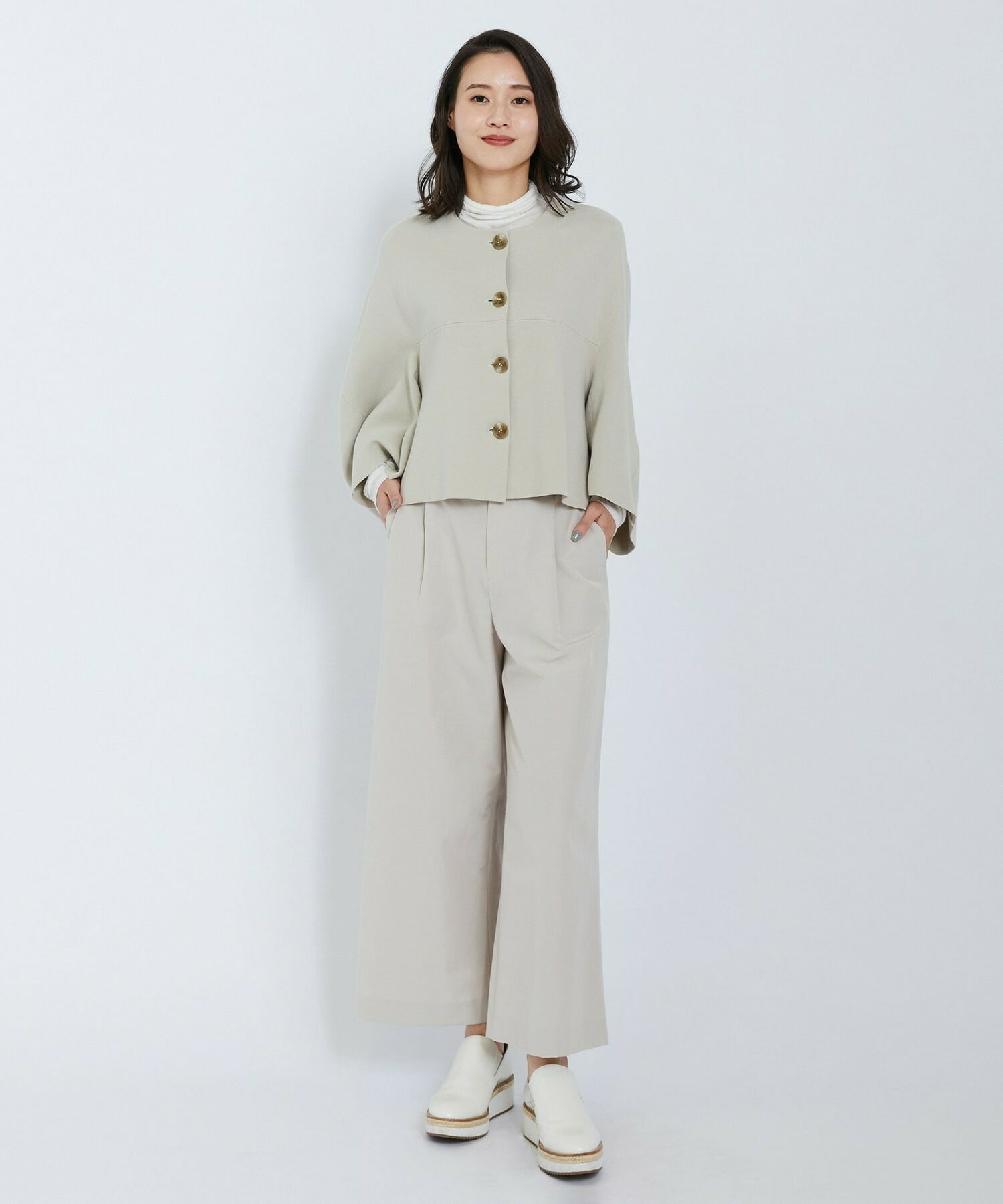 【L'EQUIPE】ミラノリブニットジャケット 詳細画像 ブラック 5