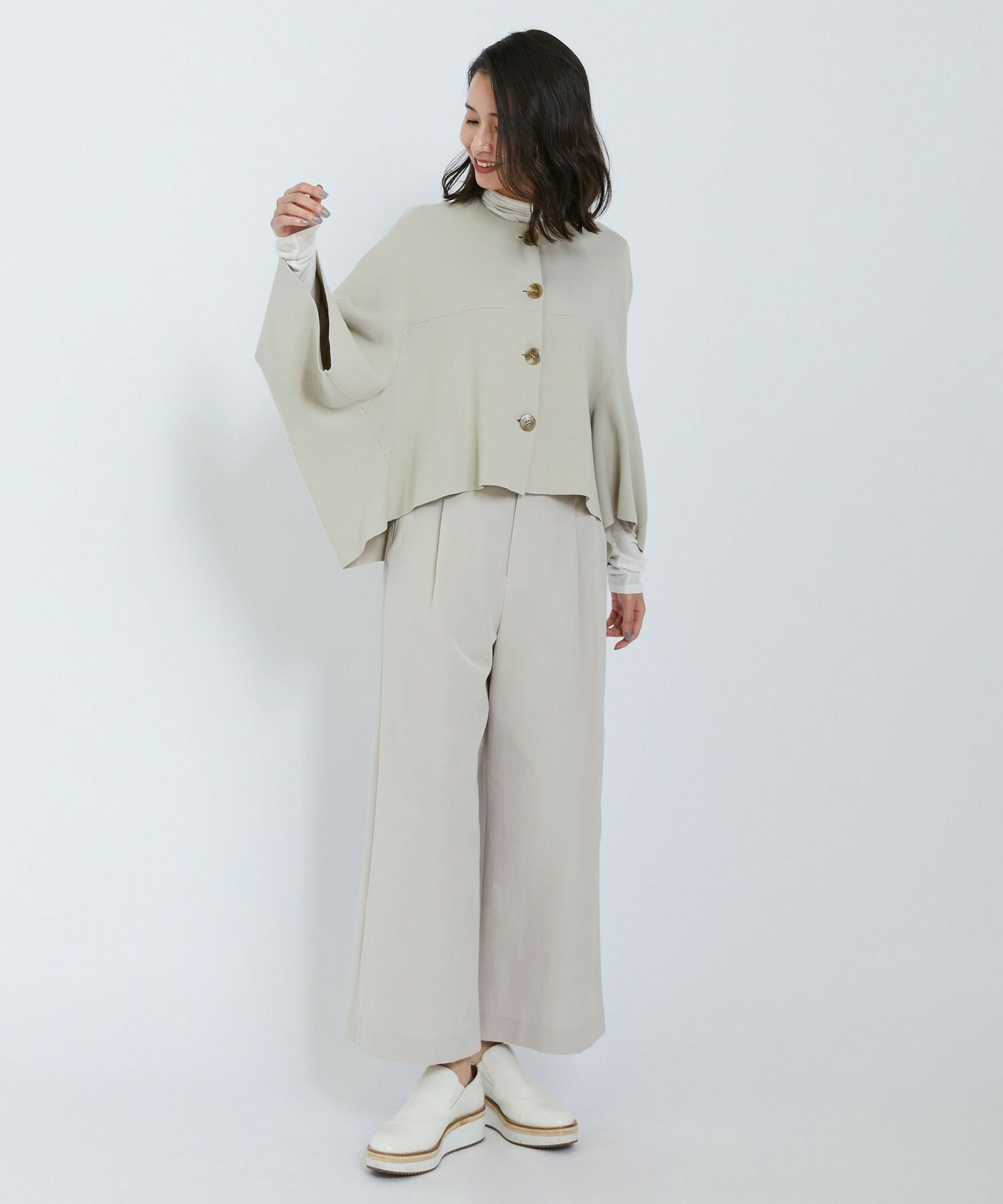 【L'EQUIPE】ミラノリブニットジャケット 詳細画像 ブラック 6