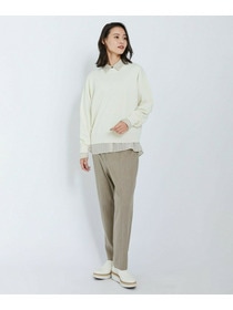 【L'EQUIPE】ウールポリミラノリブニットプルオーバー 詳細画像 ネイビー 2