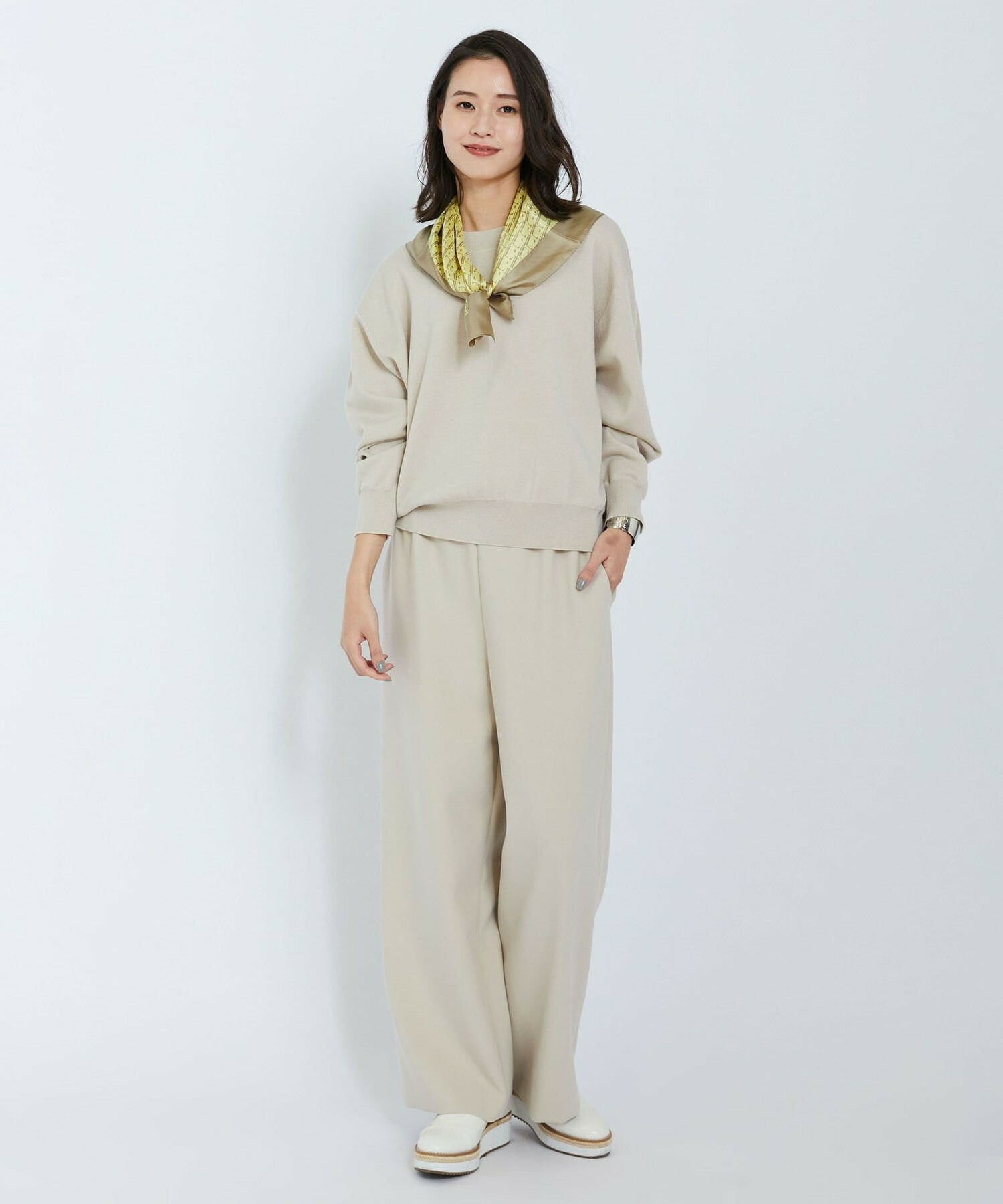 【L'EQUIPE】ウールポリミラノリブニットプルオーバー 詳細画像 ネイビー 10