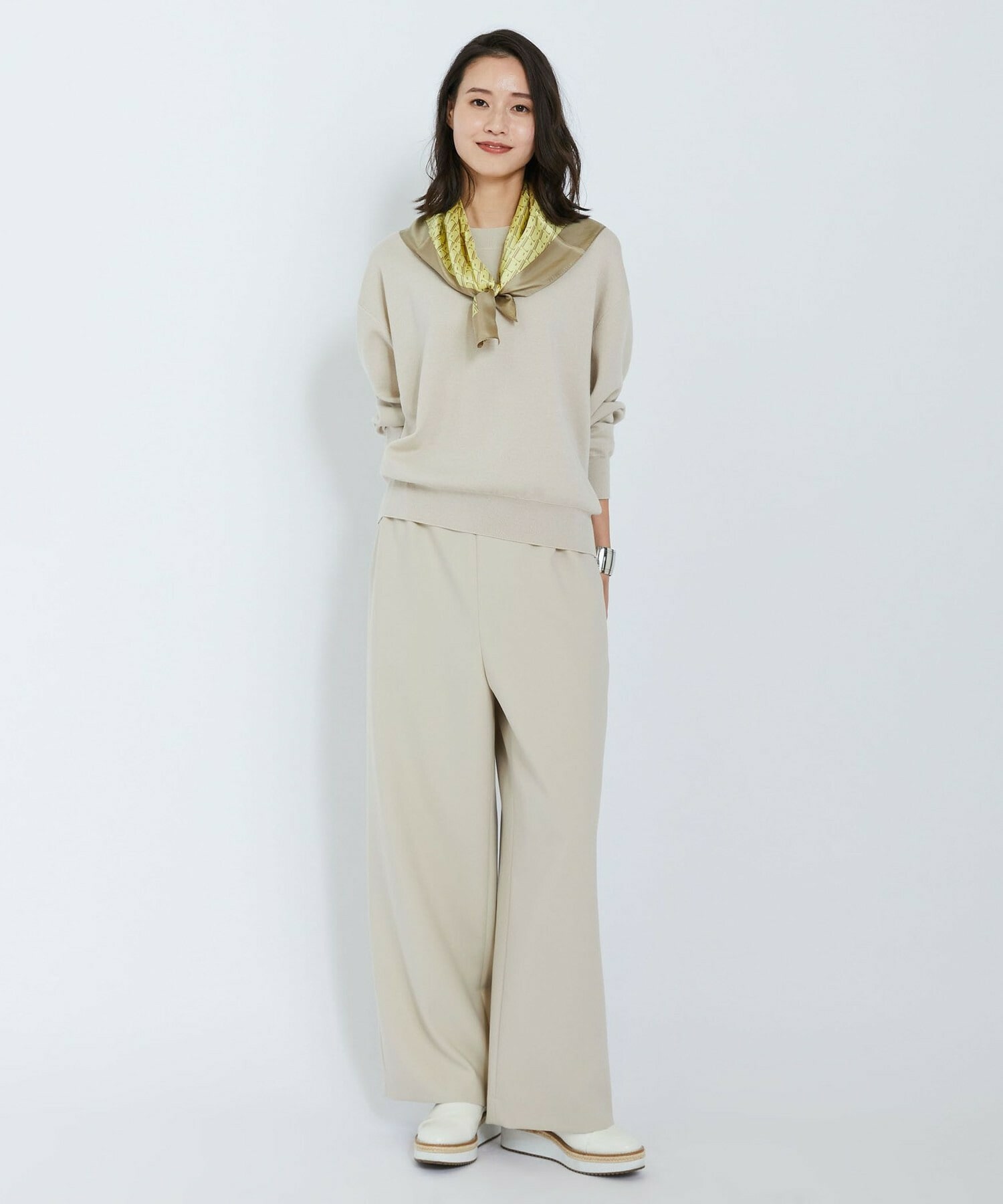 【L'EQUIPE】ウールポリミラノリブニットプルオーバー 詳細画像 ネイビー 13