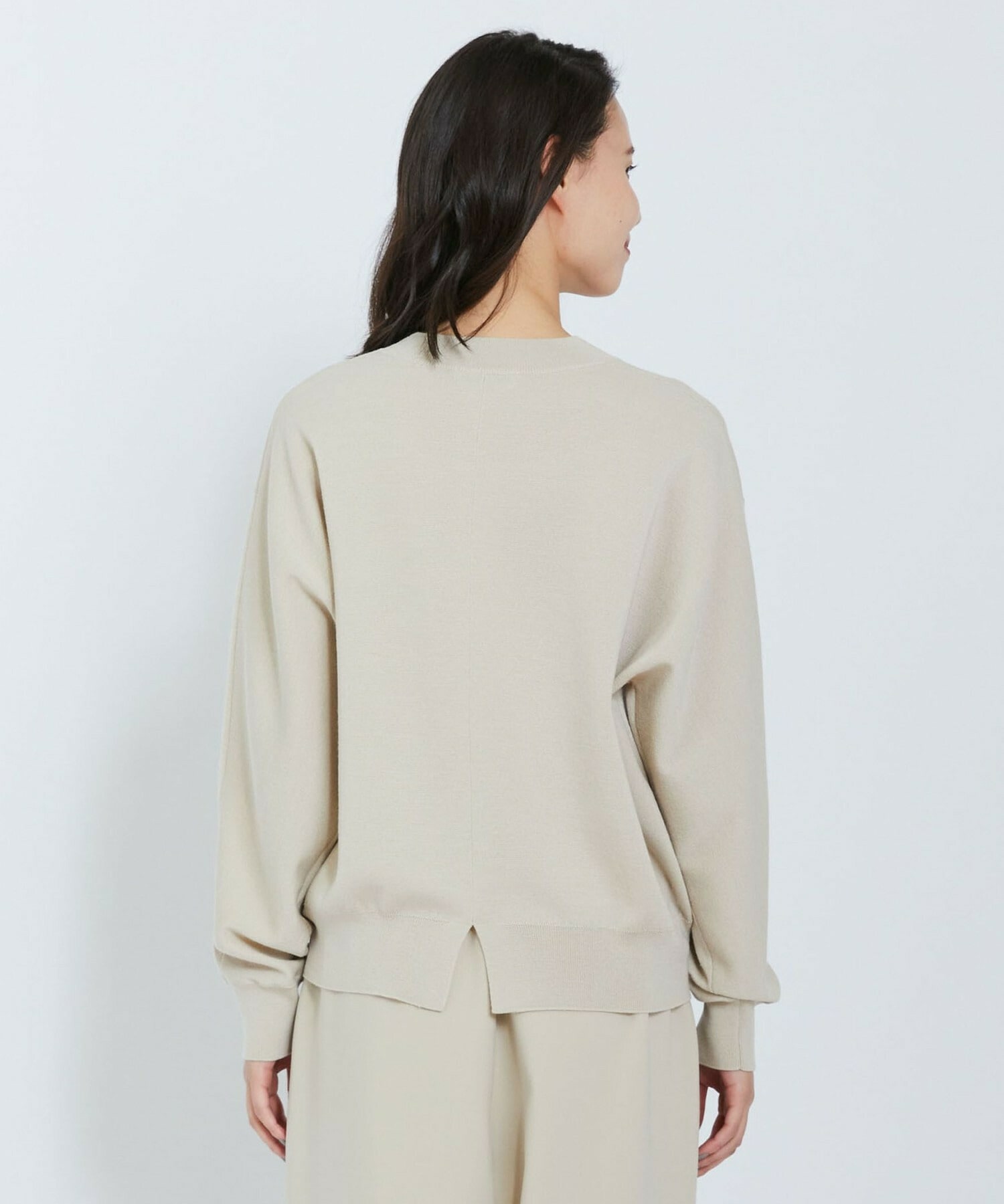 【L'EQUIPE】ウールポリミラノリブニットプルオーバー 詳細画像 ネイビー 16