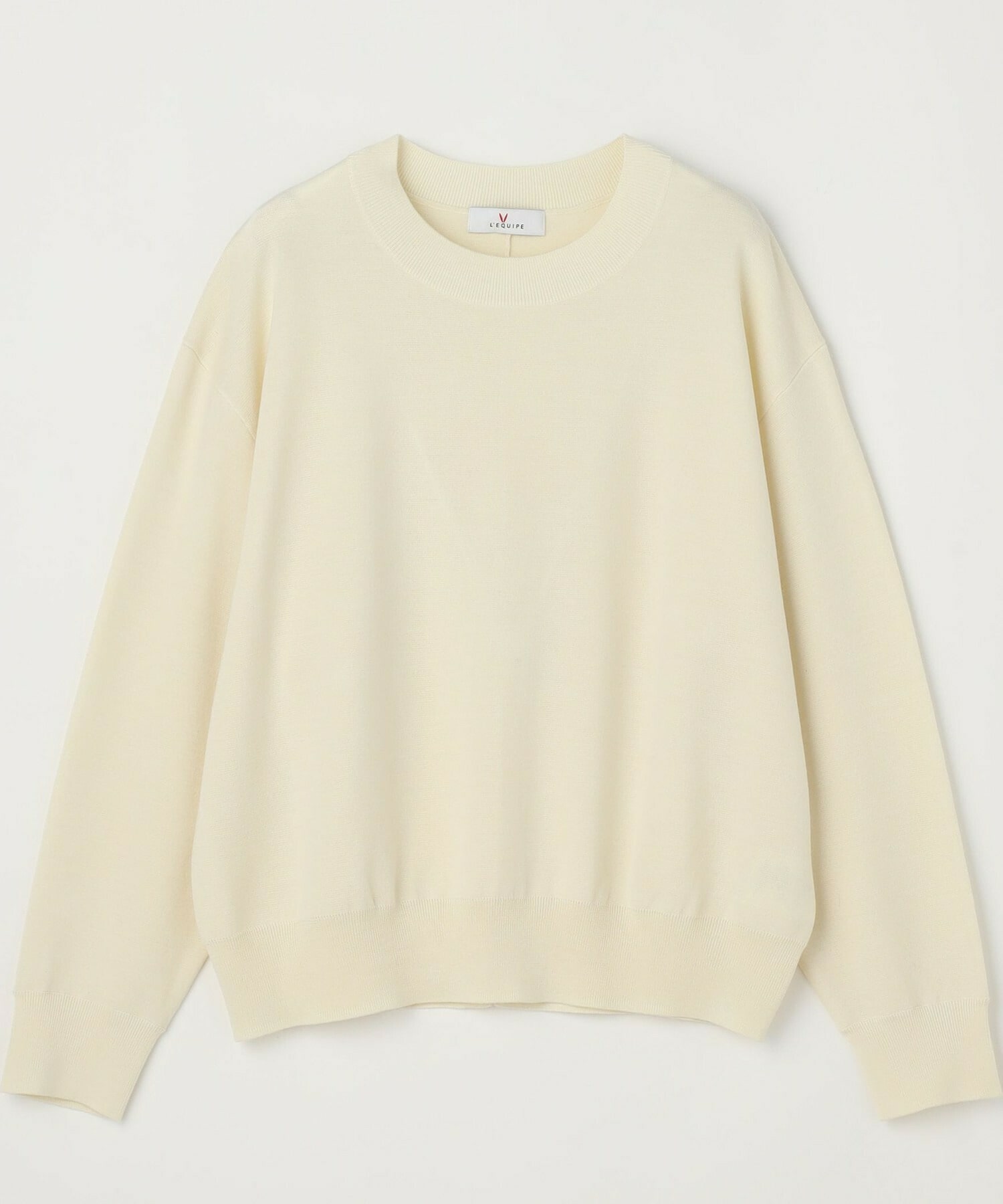 【L'EQUIPE】ウールポリミラノリブニットプルオーバー 詳細画像 ネイビー 7