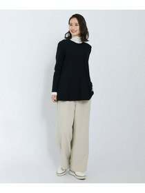 【L'EQUIPE】アセテートナイロンニットプルオーバー 詳細画像 ブラック 2