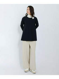 【L'EQUIPE】アセテートナイロンニットプルオーバー 詳細画像 ブラック 4